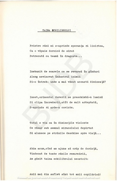 M-1076-1130-14 - 55 de Poezii în manuscris dactilografiat. ALEXANDRU MIRCESCU